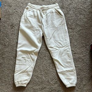 Women's white sweatpants - size medium